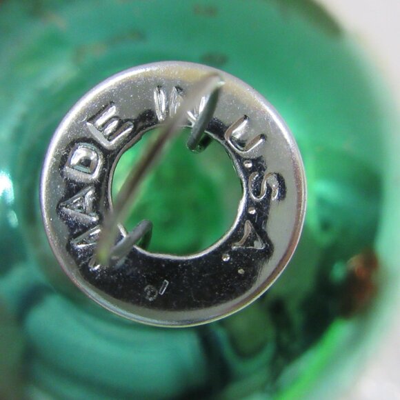 2 Paragon Venetian Dew Stencil Glass Christmas Ornaments Red & Blue Vintage - Picture 12 of 13